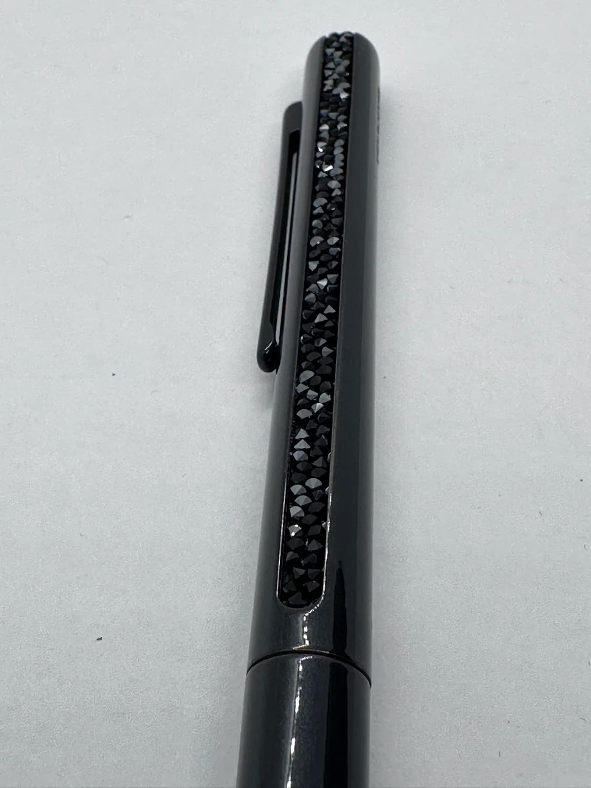 Swarovski Crystal Shimmer Ballpoint Pen, Black Lacquer with Jet Crystals 4
