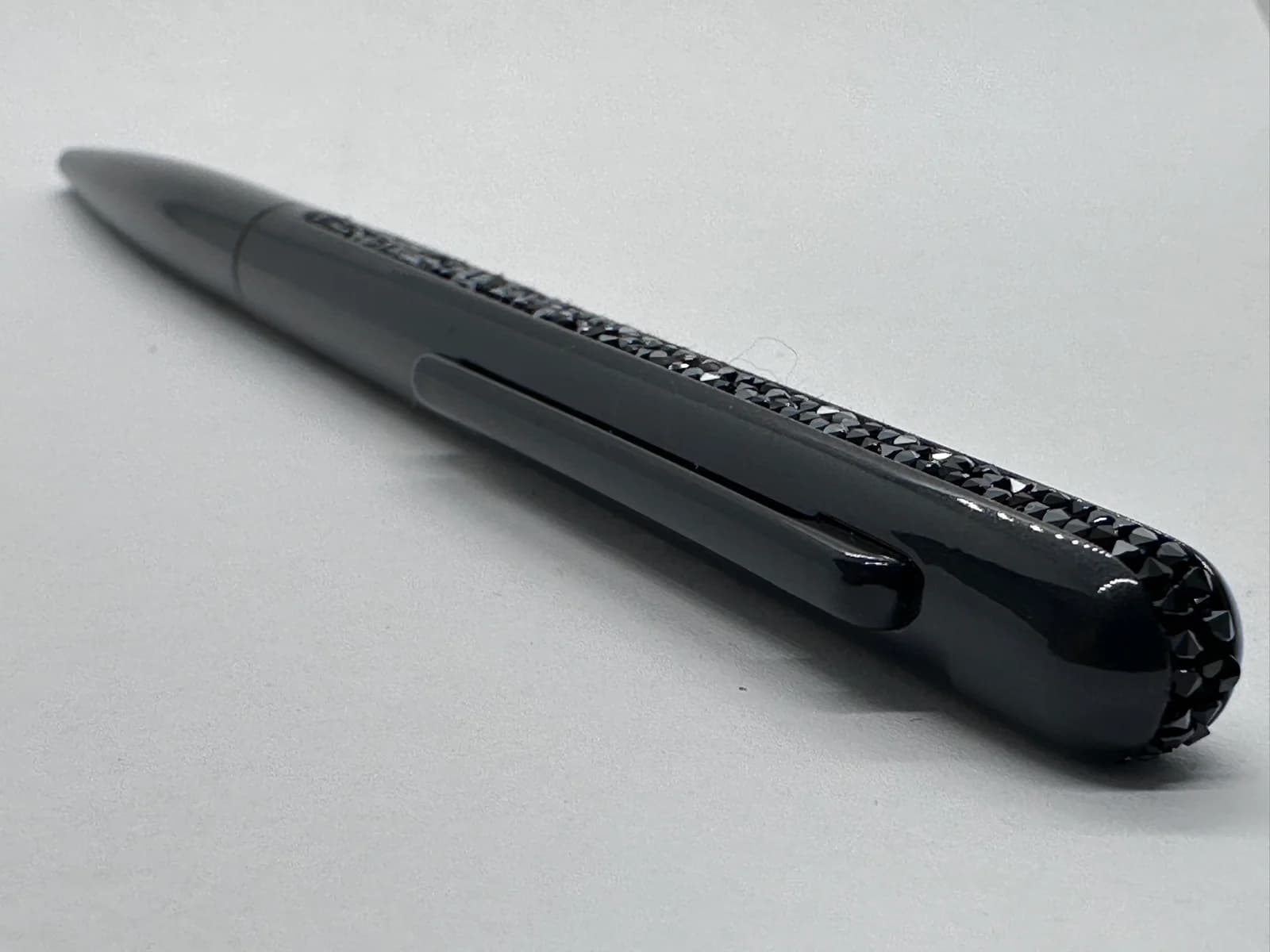 Swarovski Crystal Shimmer Ballpoint Pen, Black Lacquer with Jet Crystals 8