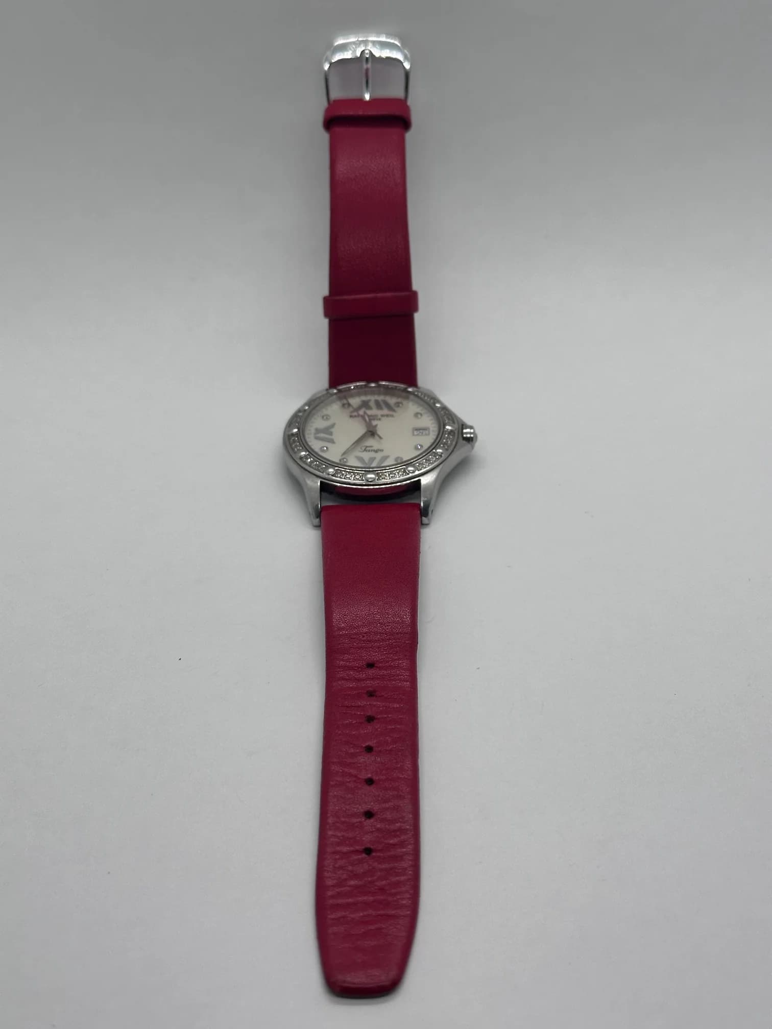Raymond Weil Tango 5590 Ladies Watch, Diamond Bezel, Mother of Pearl Dial, 37mm 5