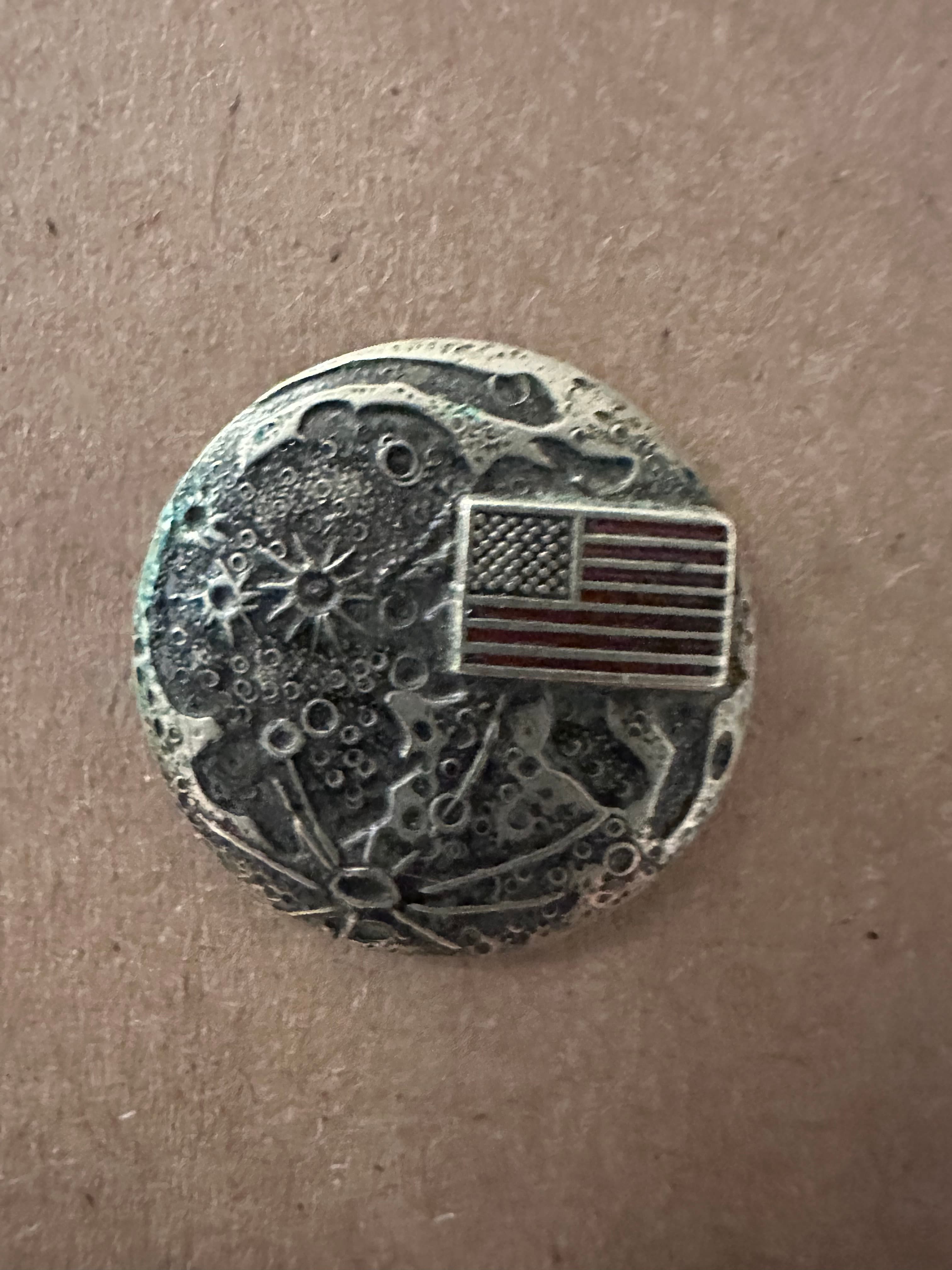 Original Nasa / Grumman Lunar Landing Pin 1969