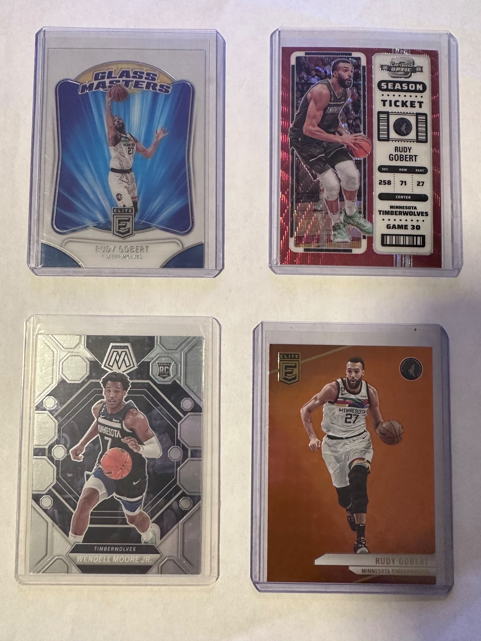 NBA Minnesota Timberwolves card lot (8 cards)