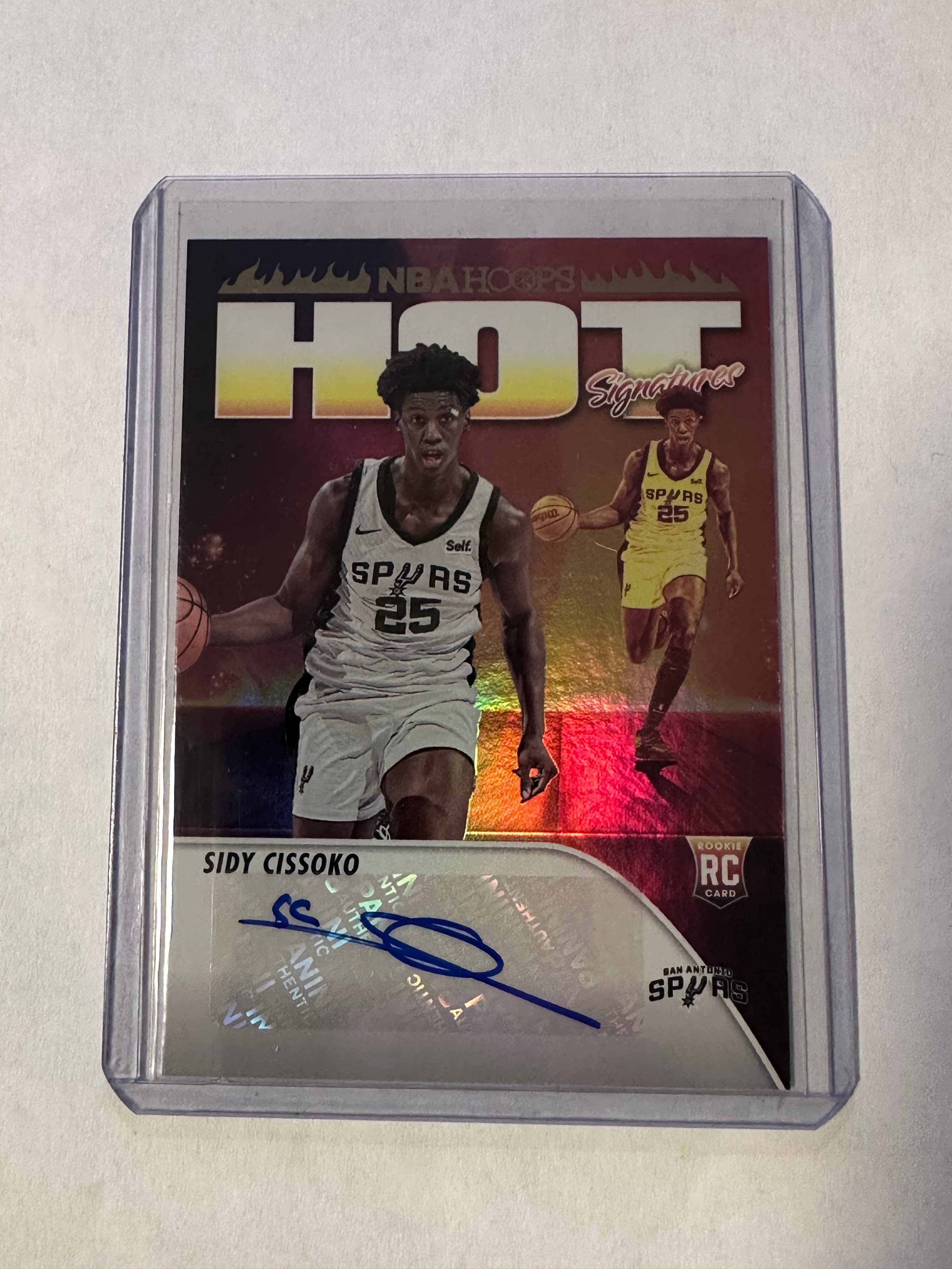 Sidy Cissoko Rookie Auto – Hoops Hot Signatures RC + 2 Free Rookie Cards