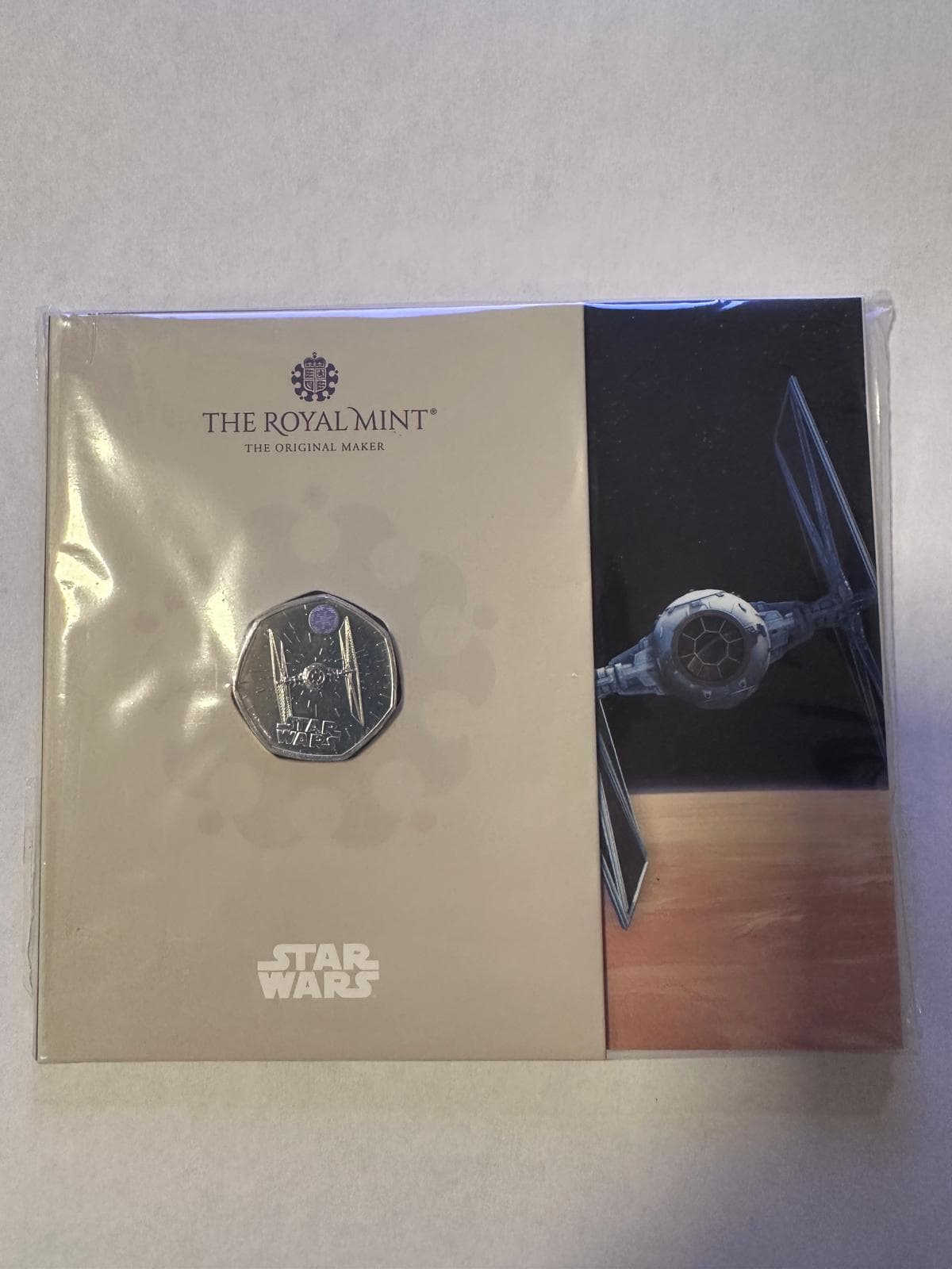 Star Wars™ TIE Fighter 50p Coin – The Royal Mint (BU Collector Pack)