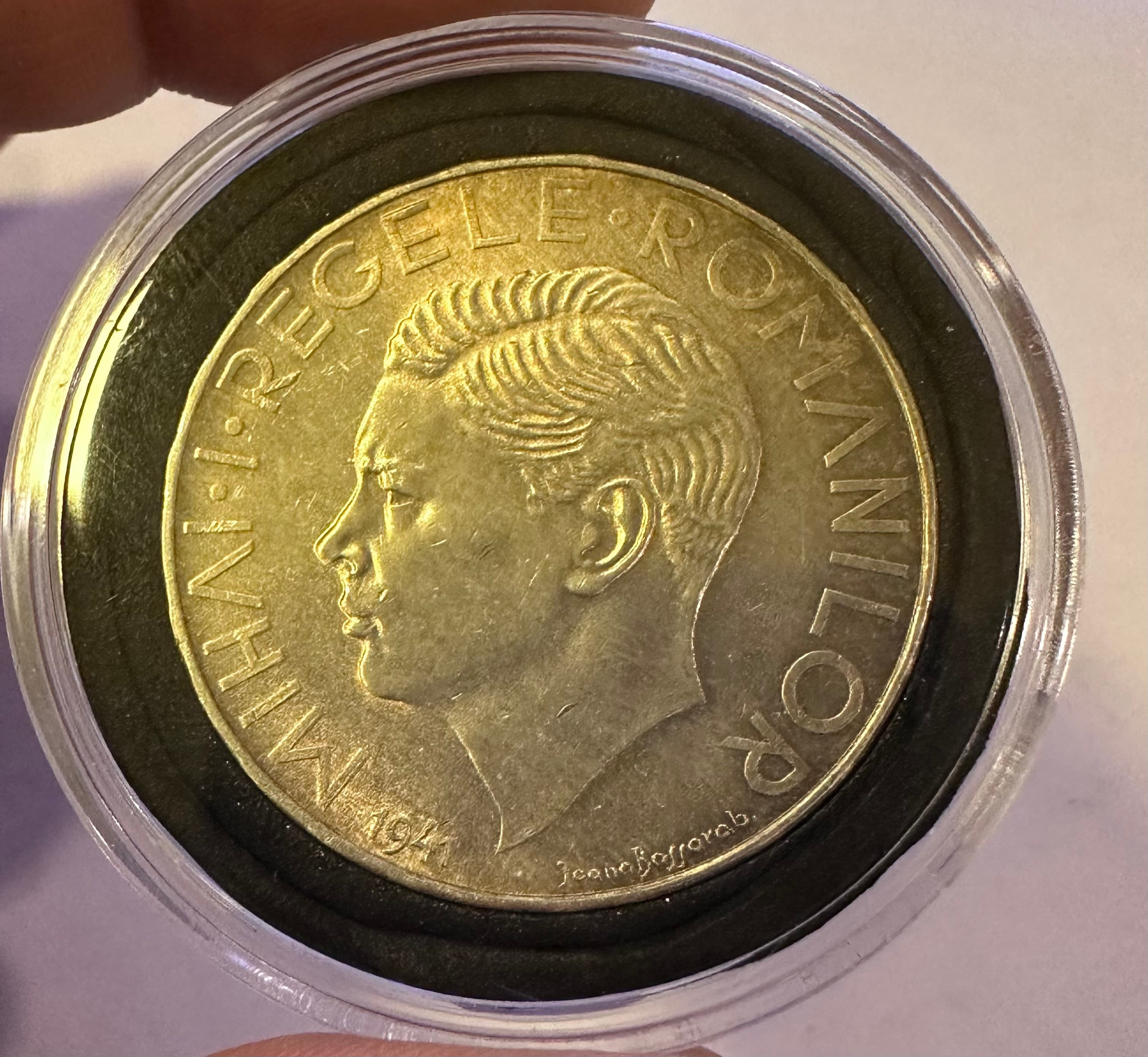 Romania 500 Lei 1941 Silver Coin King Mihai I Moldova Stefan Commemorative