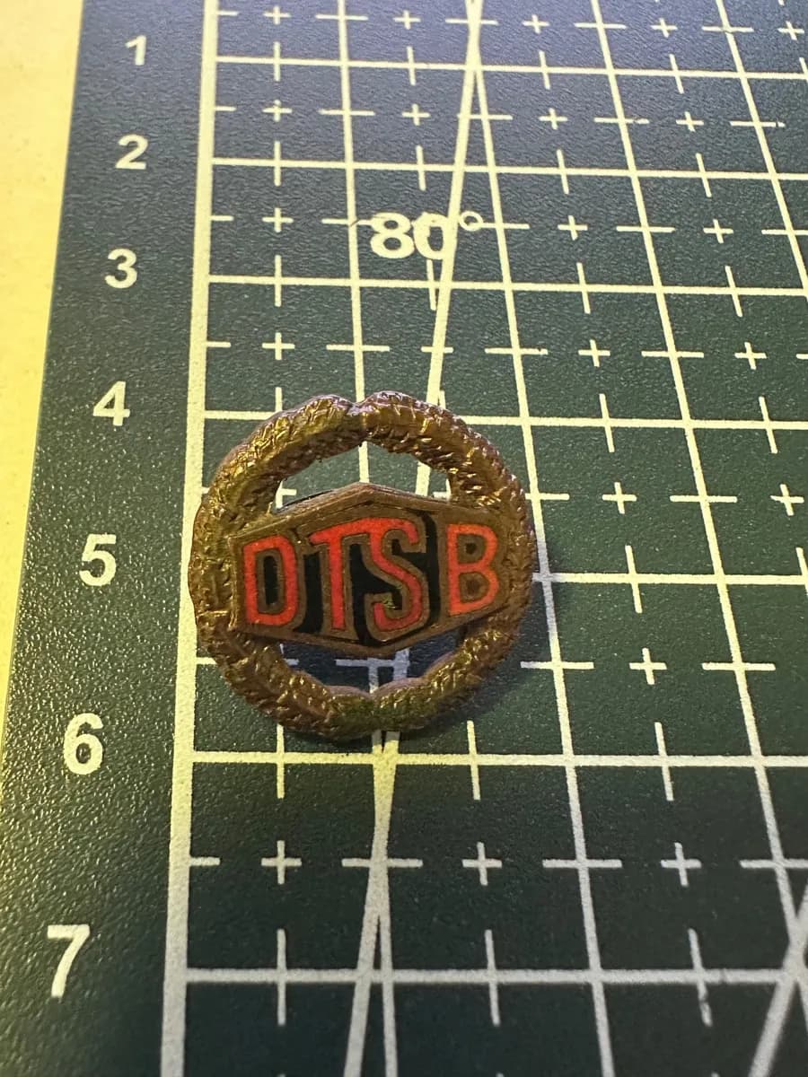 Vintage East German DTSB Sports Pin Badge