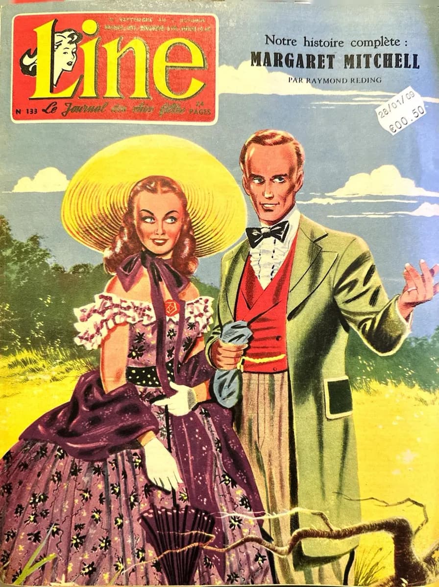 Vintage 1957 French Girls Magazine LINE No.133 - Complete Issue - Comics, Fashion & Illustration