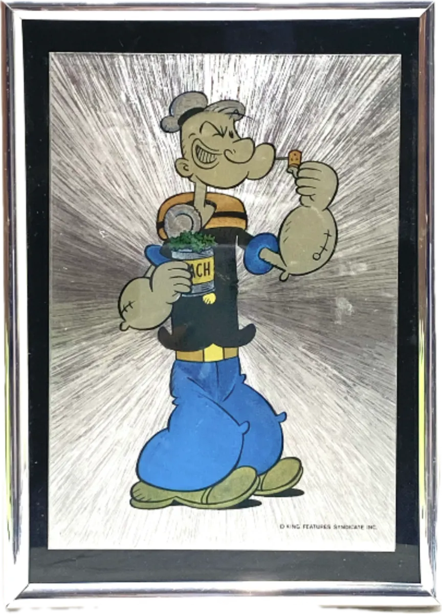 Vintage 1980s Popeye the Sailor Man - Original Belgian Foil Art