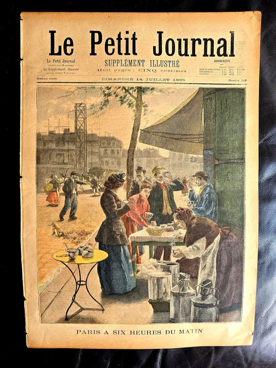 Le Petit Journal Supplément Illustré, 14 July 1895 - Paris à Six Heures du Matin