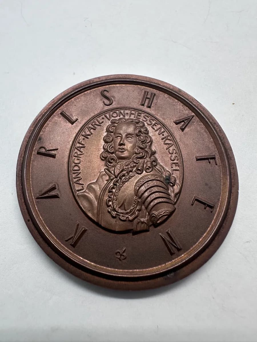 Bad Karlshafen 300th Anniversary Huguenot Bronze Medal 1699-1999 by Victor Huster