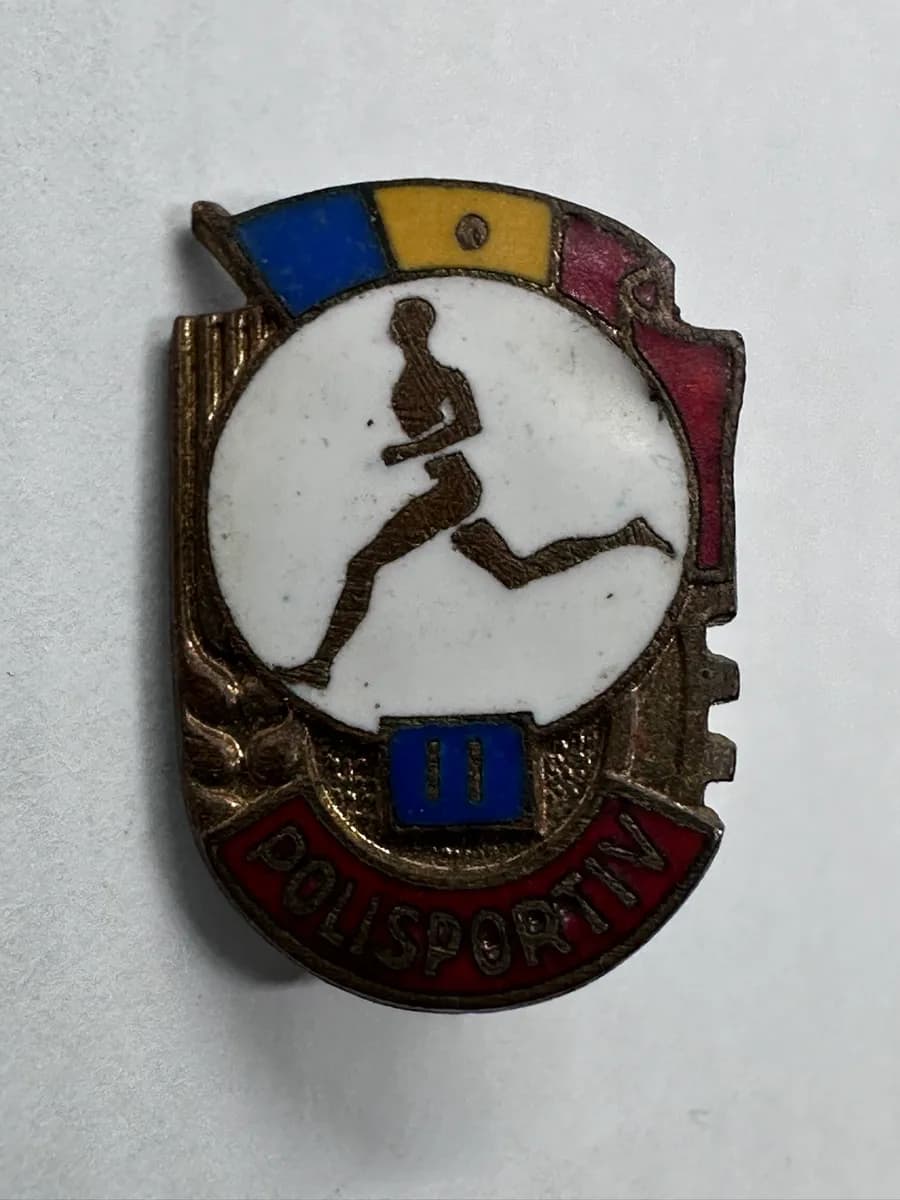 Vintage Romanian Polisportiv Grade II Pin Badge