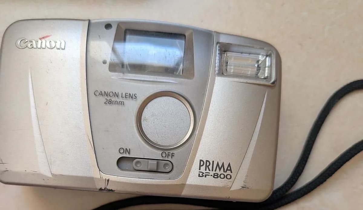 Canon Prima BF-800 35mm Film Camera and Olympus Pearlcorder S924 Microcassette Recorder, Untested