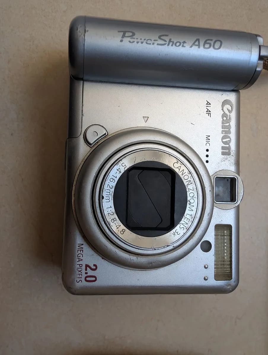 Canon PowerShot A60 2.0 MP Digital Camera, 3x Zoom, Untested
